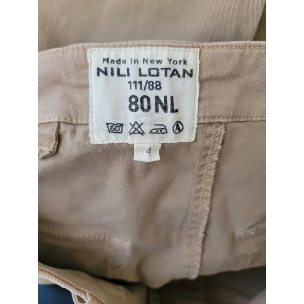 NILI LOTAN 111/88 80NL Beige Khaki Military Utility Jogger Pants Size 4 - Picture 5 of 7